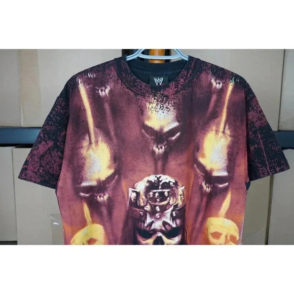 90s WWE Triple H Skull King M Vintage Wrestling Tshirt #382 - Picture 3 of 7